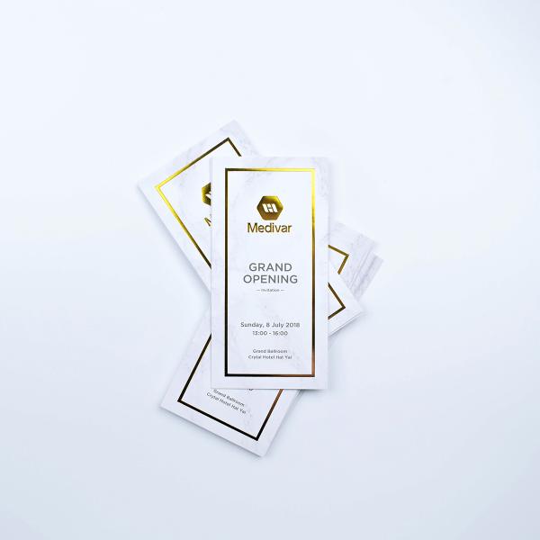 Invatition Card ปั๊มฟอยทอง